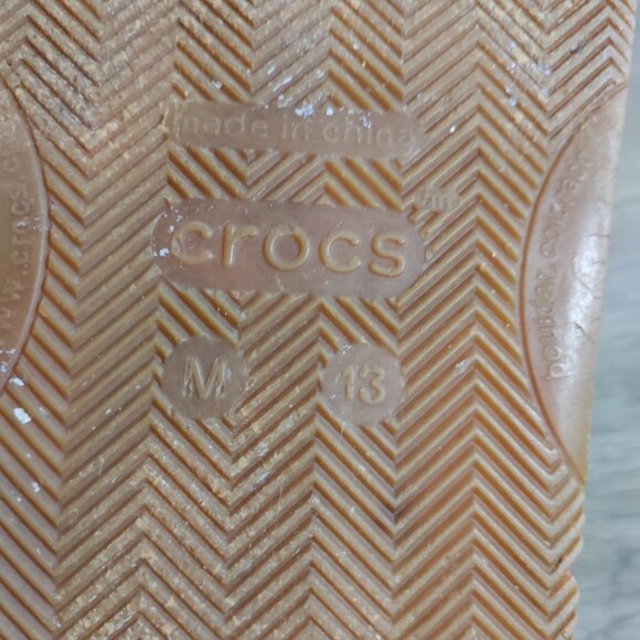 Crocs Men's Blue Retro Flip Flops Size 13 - Picture 7 of 8